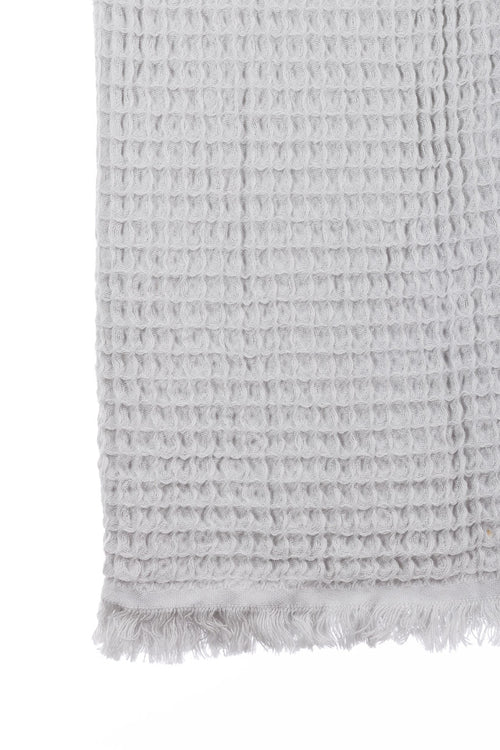 Waffle Pearl Grey x 4 Turkish Towel Bundle