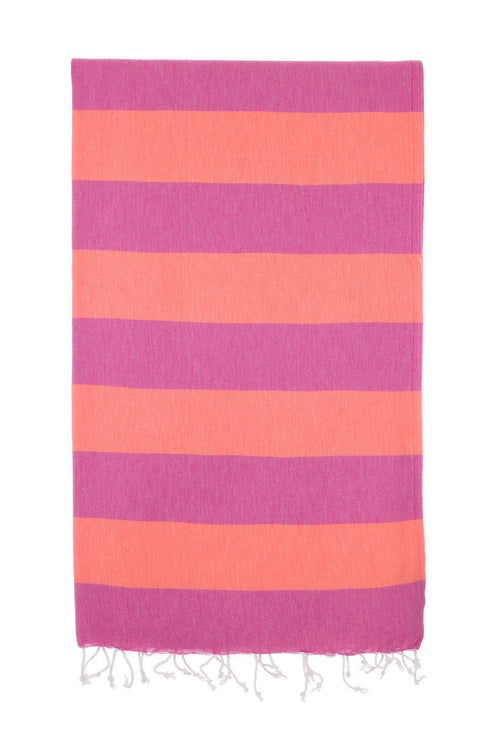 Turkish Towel Co 100% Cotton Towels Fuchsia & Coral Purchase Online