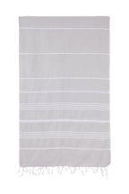 Turkish Towel Co Silver Grey 100% Cotton Turkish Towel