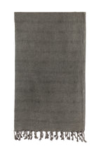 Turkish Towel Co Stonewash Black Turkish Towel